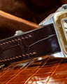 Bespoke Watch Strap in Reddish Brown Crocodile