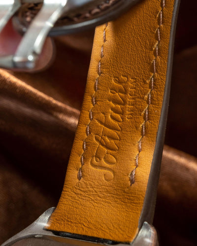 Bespoke Watch Strap in Reddish Brown Crocodile