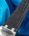Bespoke Watch Strap in Navy Blue Crocodile
