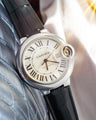 Bespoke Watch Strap in Black Crocodile