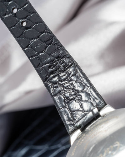 Bespoke Watch Strap in Black Crocodile