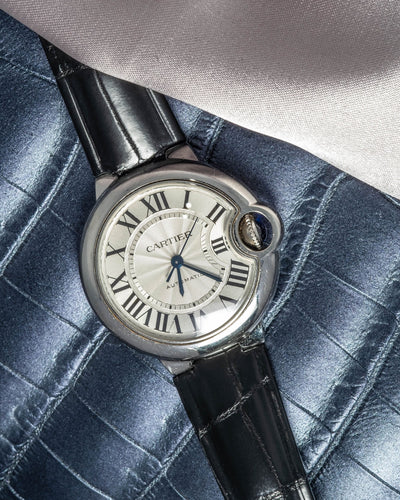 Bespoke Watch Strap in Black Crocodile