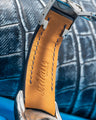 Bespoke Watch Strap in Navy Blue Crocodile