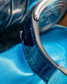 Bespoke Watch Strap in Navy Blue Crocodile