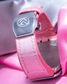 Bespoke Watch Strap in Baby Pink Crocodile