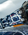 Bespoke Watch Strap in Tainted Blue Snowflake Crocodile