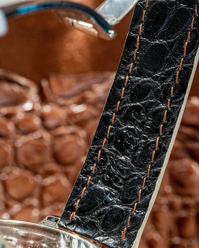 Bespoke Watch Strap in Ombre Brown Crocodile