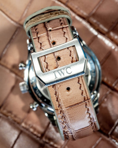 Bespoke Watch Strap in Ombre Brown Crocodile