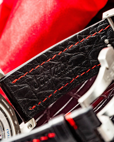 Bespoke Watch Strap in Matte Black Alligator