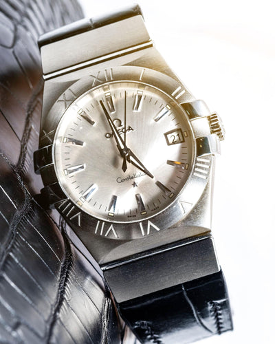 Bespoke Watch Strap in Black Crocodile