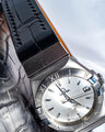 Bespoke Watch Strap in Black Crocodile