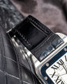 Bespoke Watch Strap in Black Crocodile