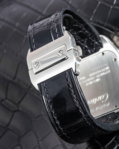 Bespoke Watch Strap in Black Crocodile