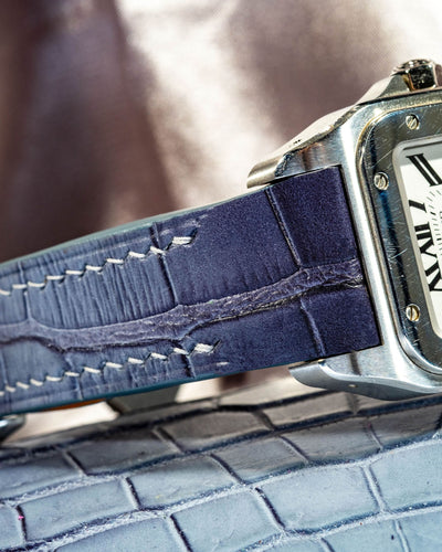 Bespoke Watch Strap in Ombre Dull Crocodile