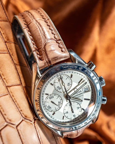 Bespoke Watch Strap in Ombre Brown Crocodile