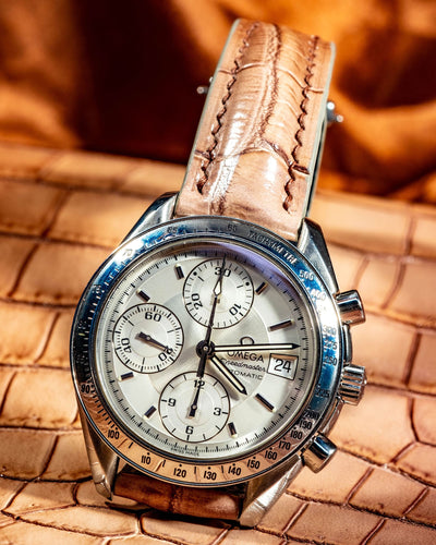 Bespoke Watch Strap in Ombre Brown Crocodile