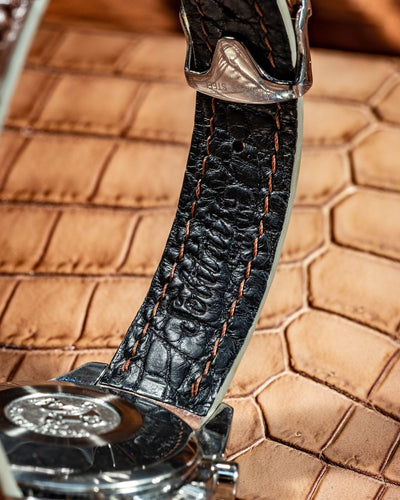 Bespoke Watch Strap in Ombre Brown Crocodile