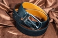Bespoke Reversible Belt in Black & Chestnut Brown Epsom