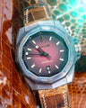 Bespoke Watch Strap in Brown Himalayan Crocodile