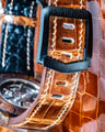 Bespoke Watch Strap in Brown Himalayan Crocodile
