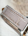 Bespoke Watch Strap In Grey Crocodile