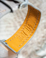 Bespoke Watch Strap In Grey Crocodile