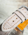 Bespoke Watch Strap In Grey Crocodile