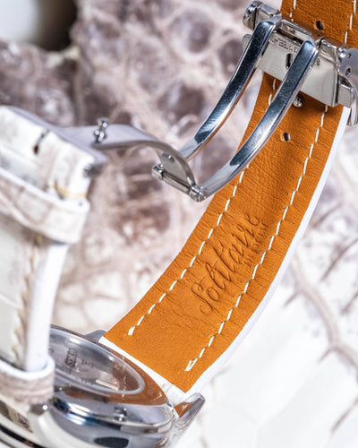 Bespoke Watch Strap in Natural Himalayan Crocodile