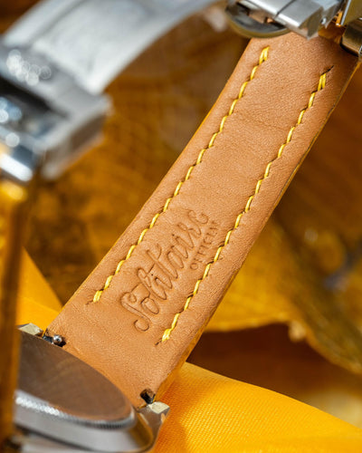 Bespoke Watch Strap in Yellow Crocodile