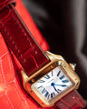 Bespoke Watch Strap in Blood Red Crocodile