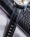 Bespoke Watch Strap in Matte Black Alligator