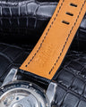 Bespoke Watch Strap in Matte Black Alligator