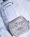 Bespoke Watch Strap in White Crocodile