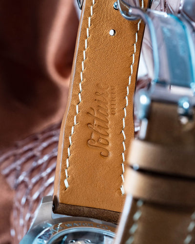 Bespoke Watch Strap in Golden Barenia