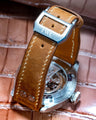 Bespoke Watch Strap in Golden Barenia