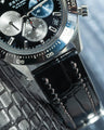 Bespoke Watch Strap in Black Crocodile