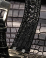 Bespoke Watch Strap in Black Crocodile