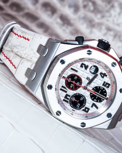 Bespoke Watch Strap in Natural Himalayan Crocodile