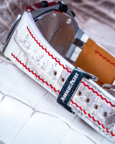 Bespoke Watch Strap in Natural Himalayan Crocodile