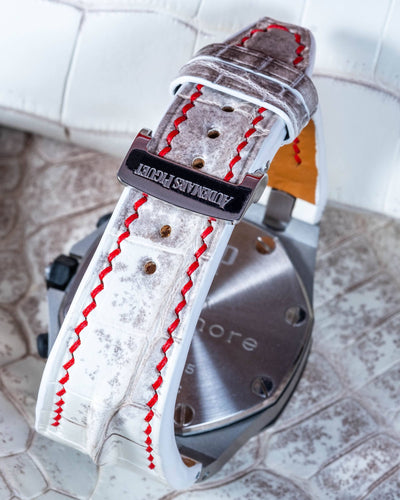 Bespoke Watch Strap in Natural Himalayan Crocodile