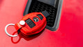 Bespoke Key Fob Cover in Ferrari Red Crocodile