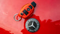 Bespoke Key Fob Cover in Ferrari Red Crocodile