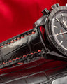Bespoke Watch Strap in Black Crocodile
