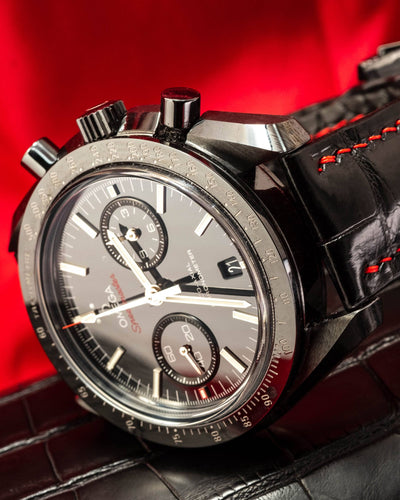 Bespoke Watch Strap in Black Crocodile