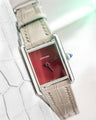 Bespoke Watch Strap In Grey Crocodile