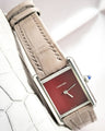 Bespoke Watch Strap In Grey Crocodile