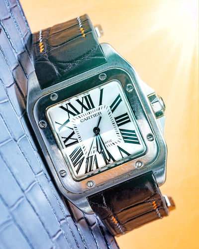Bespoke Watch Strap in Ombre Dull Crocodile