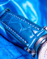 Bespoke Watch Strap in Miami Blue Crocodile