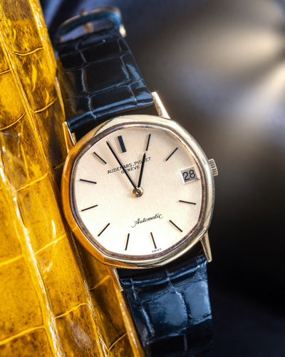 Bespoke Watch Strap in Black Crocodile