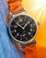 Bespoke Watch Strap in Orange Himalayan Crocodile